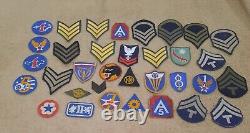MEGA Lot of Military Patches Airborne Air Force Army Navy WWII Various Wars WWI
