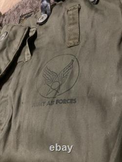 MINT WWII US Army Air Forces Type A-9 Flight Pants Alpaca Lined Suspenders SZ 40
