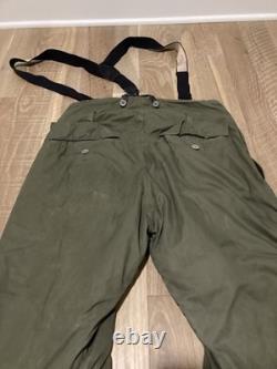 MINT WWII US Army Air Forces Type A-9 Flight Pants Alpaca Lined Suspenders SZ 40