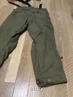MINT WWII US Army Air Forces Type A-9 Flight Pants Alpaca Lined Suspenders SZ 40