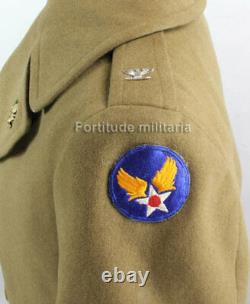 Manteau croisé d'officier USAAF US ARMY AIR FORCE WW2 (matériel original)