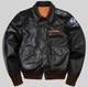Mens A2 Flight Leather Jacket WWII US Army Air Forces Bomber Vintage Patch Coat