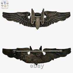 Moody Bros Sterling Wwii Army Air Forces Aerial Gunner Wings Badge 3 Size #101