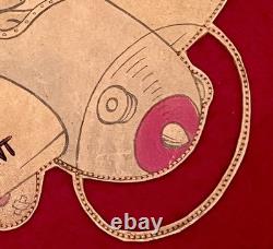 Museum Rarity WWII Univ. Of Vermont Army Air Forces Burnt Leather Seal Pennant