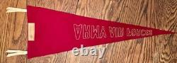 Museum Rarity WWII Univ. Of Vermont Army Air Forces Burnt Leather Seal Pennant