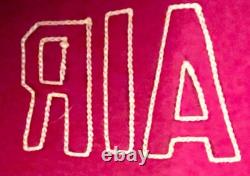 Museum Rarity WWII Univ. Of Vermont Army Air Forces Burnt Leather Seal Pennant