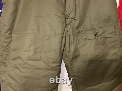 NOS Army Air Corps WWII A-10 Winter Flight Trousers Alpaca lined size 42