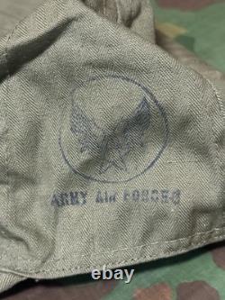 NOS Vintage WWII U. S. Army Air Force A3 Mechanic HBT Cap Size 7 1/8