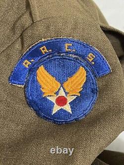 Named Harris 1940's WWII US Army Air Corp Jacket AACS Communications Specialists