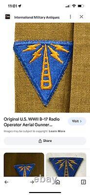 Named Harris 1940's WWII US Army Air Corp Jacket AACS Communications Specialists