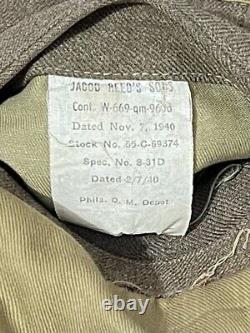 Named Harris 1940's WWII US Army Air Corp Jacket AACS Communications Specialists