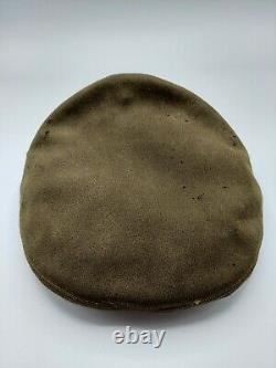 Named US WW2 Air Corps Army Officer Crusher Visor Hat Cap & Flight Headset WWII