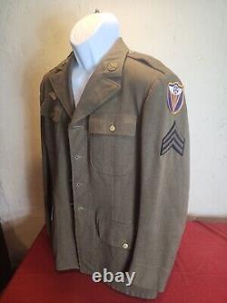 Named WWII US 4th Army Air Corps Uniform Jacket With Shirt