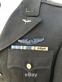 Named Ww2 DFC Award Class A Jacket Army Air Corps Major Fredson Wings Pilot