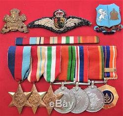 Named Ww2 War Medals South African Army & Air Force Officer P6147 L C Knott