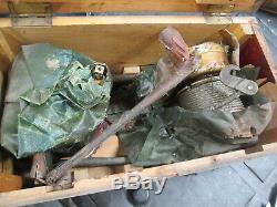 New in Crate Set of 2 Bomb Hoist, US Army Air Force WWII Vintage B-24 Parts