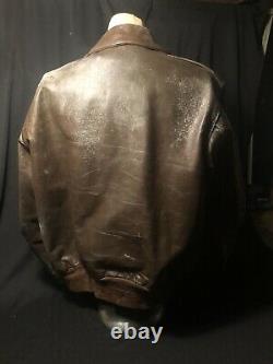 ORG WWII US Army Air Force Star Sportswear A-2 Leather Bomber Flight Jacket S 44