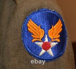 ORIGINAL WW2 US ARMY AIR CORP AAC ENLISTED MANS JACKET LARGE SIZE 40s 40 s