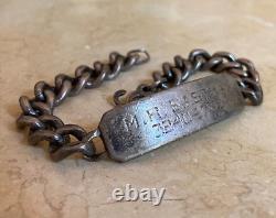 ORIGINAL! WW2 US ARMY AIR FORCES AIRCREW RADIO OPERATOR ID BRACELET c1944