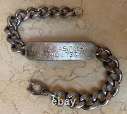 ORIGINAL! WW2 US ARMY AIR FORCES AIRCREW RADIO OPERATOR ID BRACELET c1944