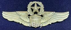 ORIGINAL WW2 US Army Air Force Sterling Command Pilot Wing Badge 3 PB NS Meyer