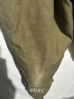 ORIGINAL WWII US ARMY AIR FORCE A10 SZ 36 WAIST FLIGHT Fur Lined TROUSERS