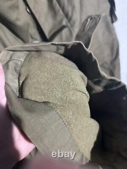 ORIGINAL WWII US ARMY AIR FORCE A10 SZ 36 WAIST FLIGHT Fur Lined TROUSERS