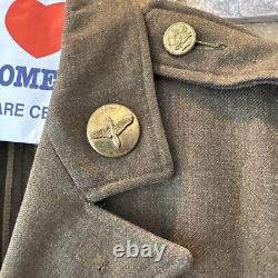 ORIGINAL WWII US ARMY AIR FORCE Jacket 111th With Hat