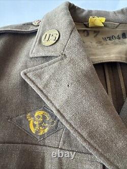 ORIGINAL WWII US ARMY AIR FORCE Jacket 111th With Hat