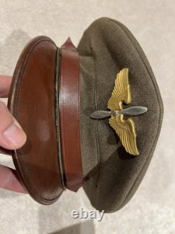 ORIGINAL WWII US ARMY MILITARY ARMY AIR CORPS CADET HAT With 1939 Data Mark