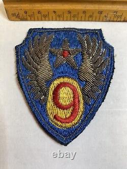 ORIGINAL WWII US Army 9th Air Force Bullion Patch