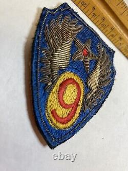 ORIGINAL WWII US Army 9th Air Force Bullion Patch