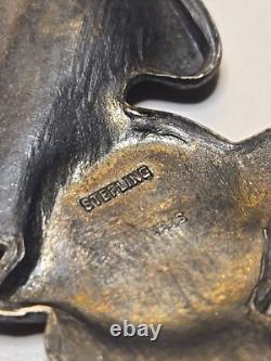 ORIGINAL WWII US Army Air Corps 3 Bombardier Wings 925 Sterling Silver