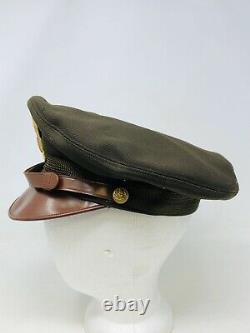 ORIGINAL WWII US Army Air Corps Bancroft Flighter Crusher Cap EXCELLENT Size 7