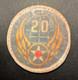 ORIGINAL WWII WW2 US 20th AAF Army Air Corps Leather Patch Nice Condition