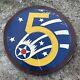 ORIGINAL WWII WW2 US 5th AAF Army Air Corps Leather Patch Nice Condition