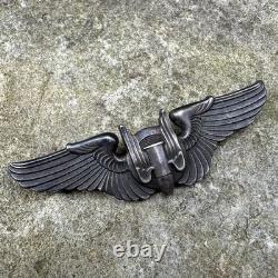 ORIGINAL WWII WW2 US Army Air Corps AAF 3-Inch Sterling Aerial Gunner Wing