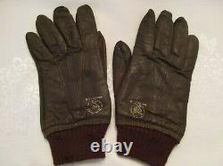 ORIGINAL WW II U. S. Army Air Forces Pilot's Leather Flight Gloves