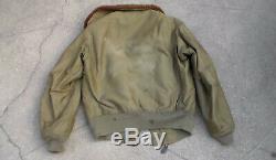 Old WW2 era USAAF Army Air Forces Pilot's Flight Jacket Type B-5A size 38 USED