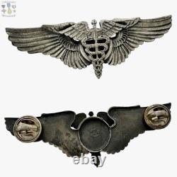 Orber Flight Surgeon Wings Wwii U. S. Army Air Corps 3 Size Sterling #396