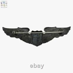 Orber Pattern Wwii Pilot Wings Badge Sterling Army Air Corps Insigia 3-1/8 Ww2