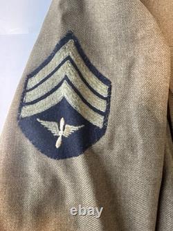 Org WWII US Army Air Forces Staff Sergeant Service Coat Named Twete 39R AAF