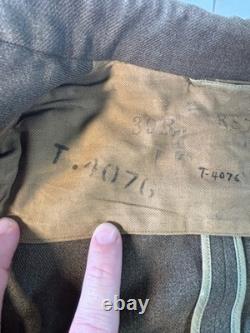 Org WWII US Army Air Forces Staff Sergeant Service Coat Named Twete 39R AAF