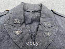 Original 1930 Pre-WWII Army Air Corps Aviation Cadet Slate Blue Uniform Jacket