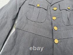 Original 1930 Pre-WWII Army Air Corps Aviation Cadet Slate Blue Uniform Jacket