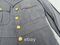 Original 1930 Pre-WWII Army Air Corps Aviation Cadet Slate Blue Uniform Jacket
