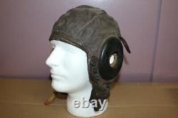 Original 1940's WWII Army Air Force Pilot's Type A-11 Leather Flying Helmet