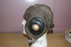 Original 1940's WWII Army Air Force Pilot's Type A-11 Leather Flying Helmet