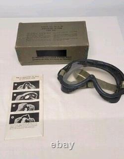 Original 1944 WWII Polaroid U. S. Army Air Force M-1944 Goggles in Box, 74-G-77