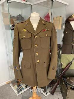 Original American WW2 Era, Enlisted Class A Tunic, Army Air Force, Size 42L